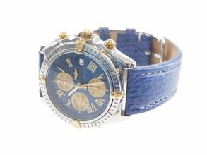 Thumbnail von Breitling Crosswind Chronograph Stahl Gold Chronometre blaues Zifferblatt