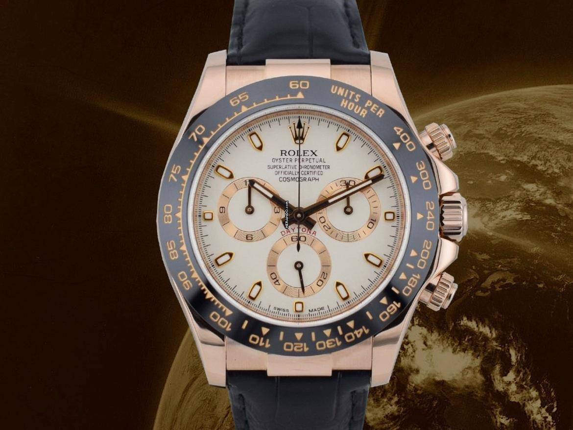 Rolex Daytona Cosmograph Daytona 116515ln Ivory Dial Rose Gold - Full Set