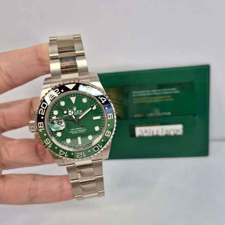  Rolex GMT-Master Il Sprite Ouro Branco 40mm Automático Completo 
