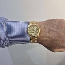 Thumbnail von Rolex Day-Date 36 36mm Presidente Bark Finish Full Gold Automático Completo