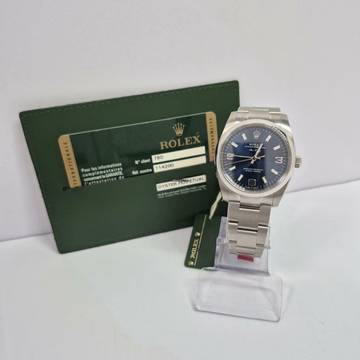  Rolex Air King 34mm N.O.S Blue Dial Automático Completo 