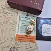 Thumbnail von Rolex Oyster Perpetual 34 1952 Oyster Perpetual Bubbleback 34mm Automático Ouro Rosé Completo