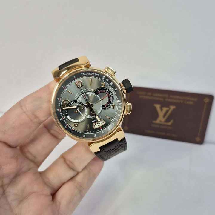  Louis Vuitton Tambour Chronograph Rose Gold Limited Edition 44mm Automático 