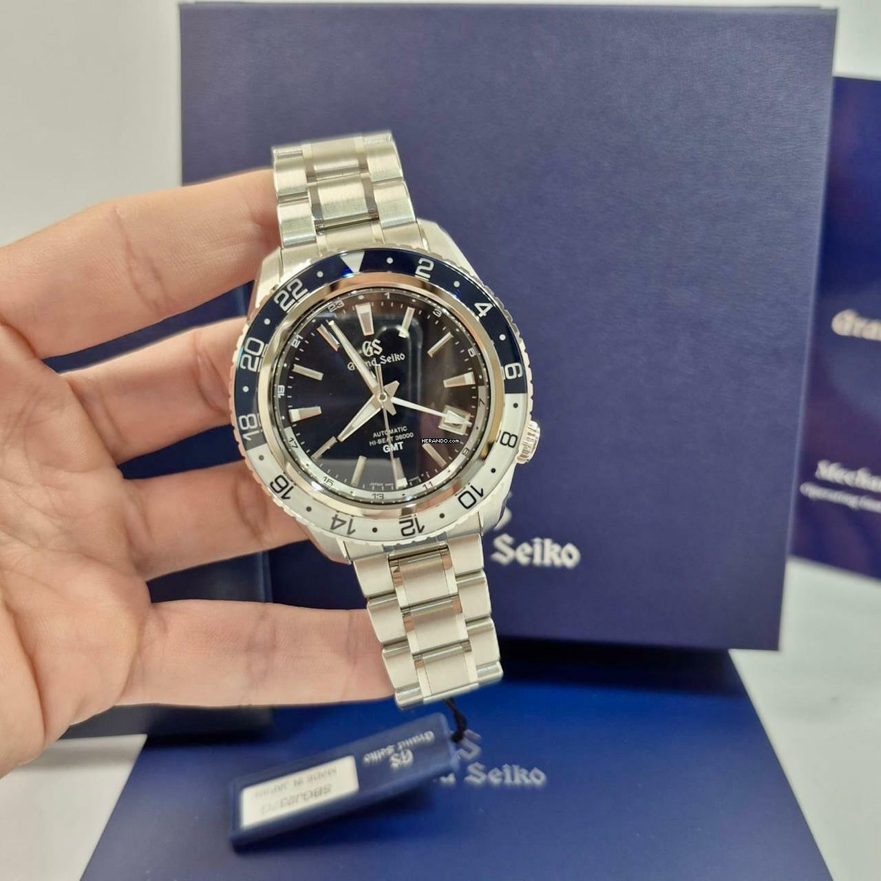  Grand Seiko Sport Collection Hi-beat GMT 44mm Automático Completo 