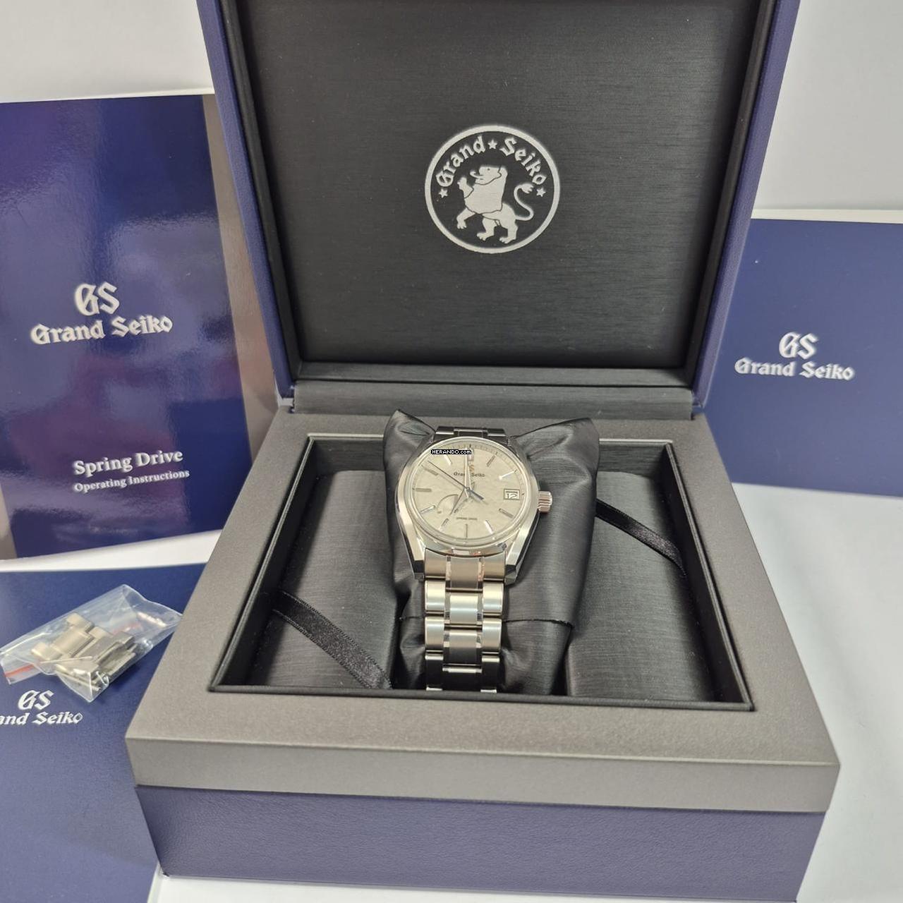  Grand Seiko Heritage Collection 4-Seasons Heavy Snow Spring Drive 40mm Titanium Completo 