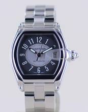 Thumbnail von Cartier Roadster Date black silver dial Automatik Sportlich Top Stahlband B+P