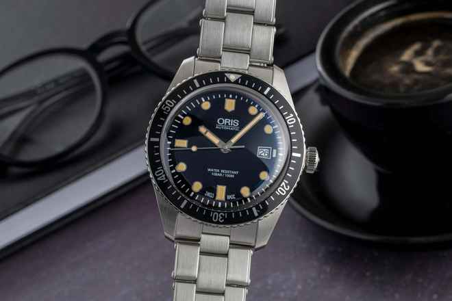  Oris Divers Sixty Five Stahl Automatik Ref. 01 733 7720 4054-07 4 21 18 B&P 2023 