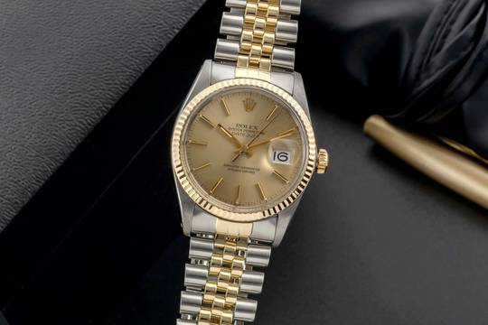  Rolex Datejust 36 Oyster Perpetual Stahl / Gold Automatik Ref 16013 Klassiker 