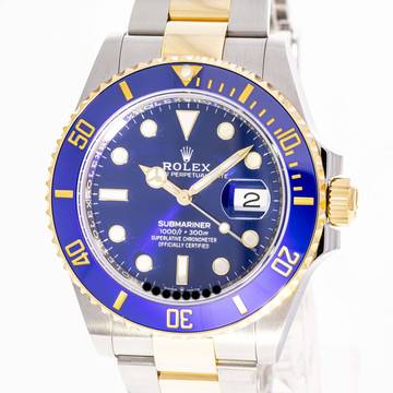  Rolex Submariner Date 41 Steel Gold Blue – 126613lb – like NEW – 11/2025 Full Set 