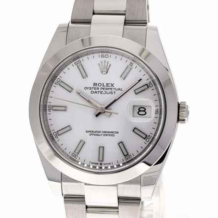  Rolex Datejust 41 White Oyster – 126300 – NEW & Unworn – 2026 Full Set Lc100 