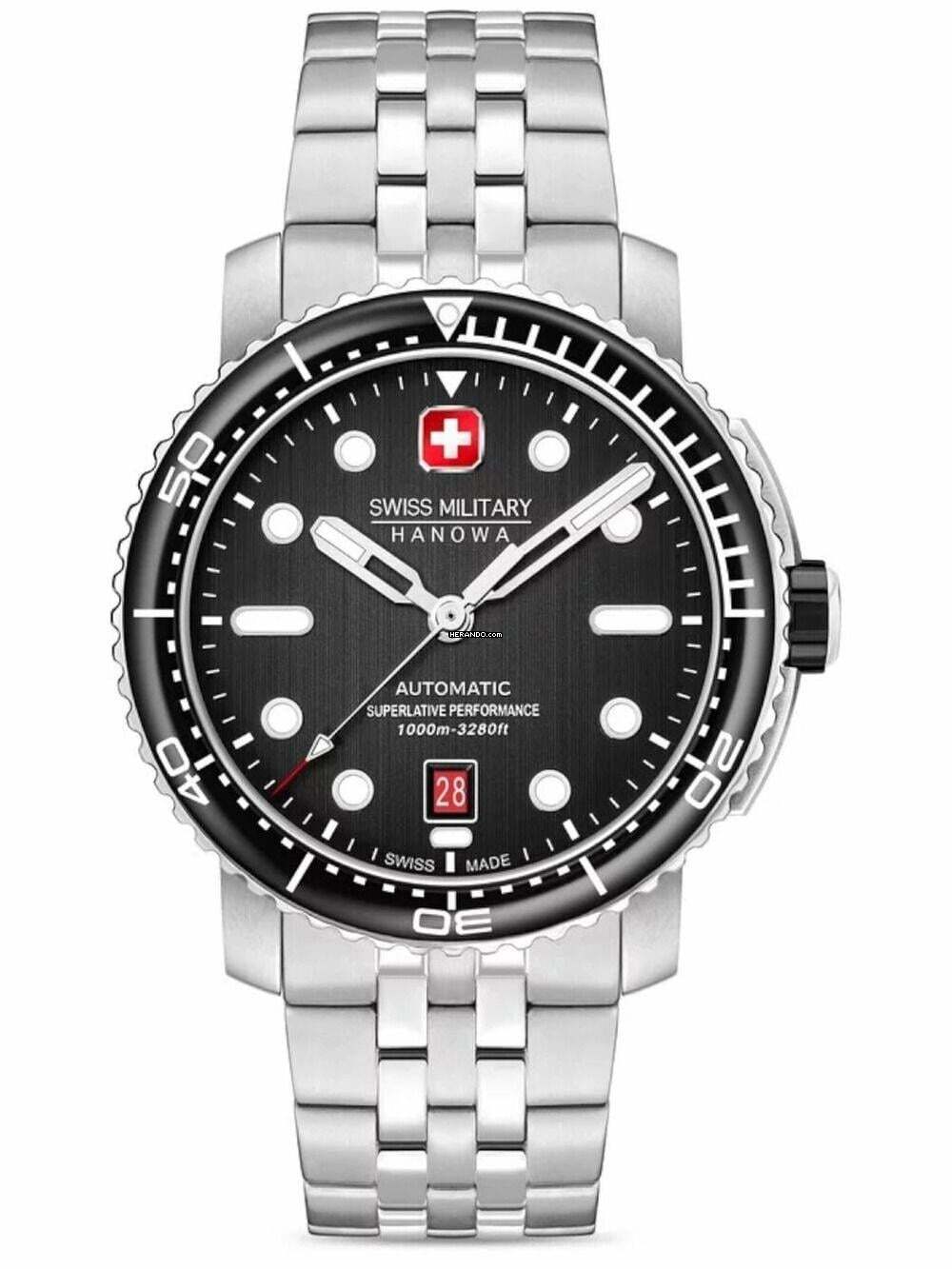 Swiss Military Hanowa SMWGL0002001-SET Herrenuhr Maitre Plongeur Automatik 44mm 100ATM