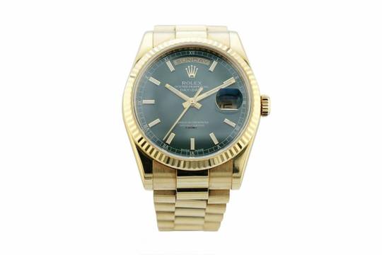  Rolex Day-Date 36 Green Dial - Yellow Gold - Presidental Bracelet - 118238 2014 