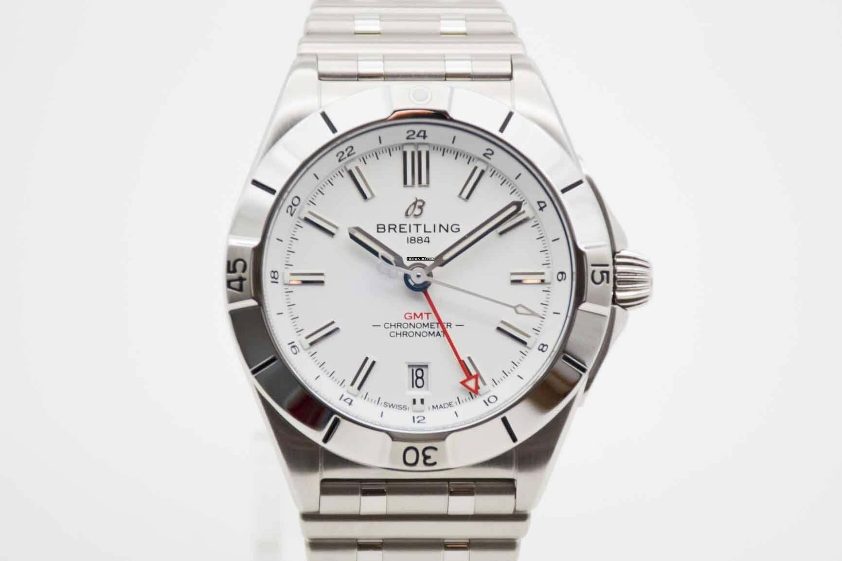  Breitling Chronomat GMT LC100 Fullset A32398 mit Erstkaufrechnung 