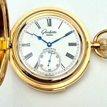 Glashütte Original Taschenuhr Pocket watch Number 1 Full Set 1/4 Repetition