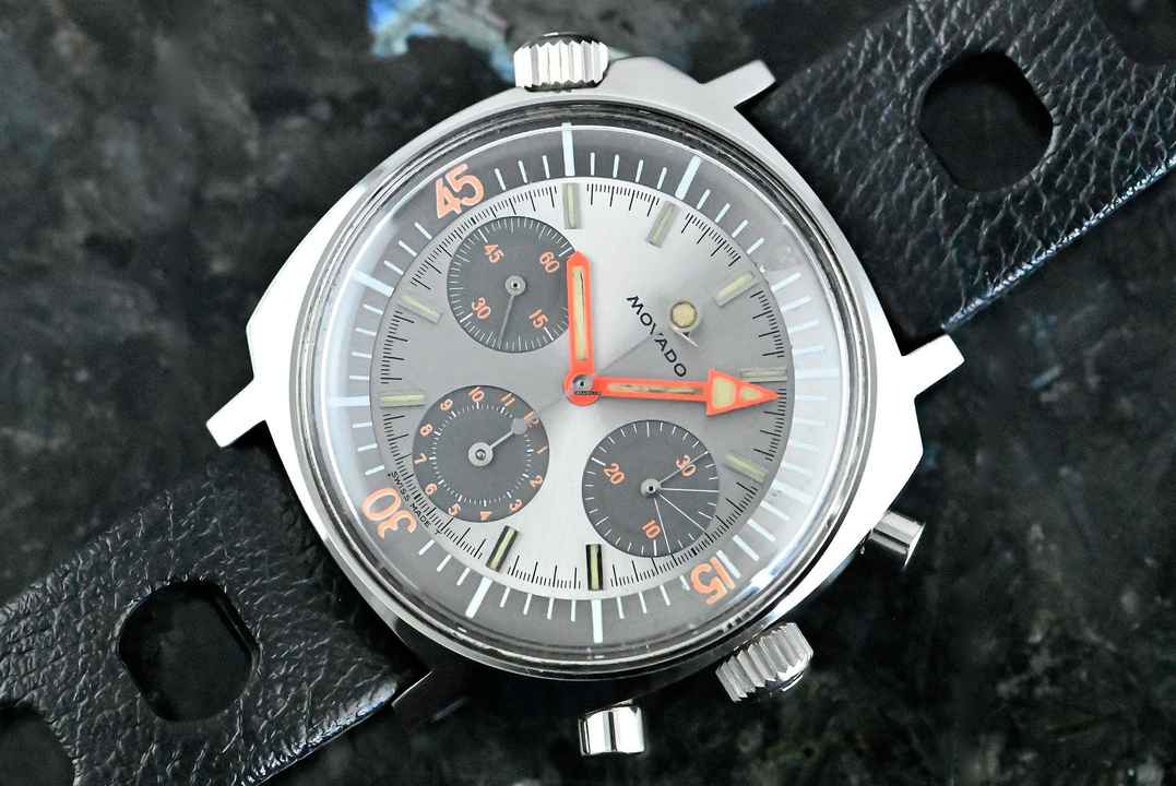  Movado Super Sub Sea | 206-705-503 | rare Vintage Chronograph | Steel 