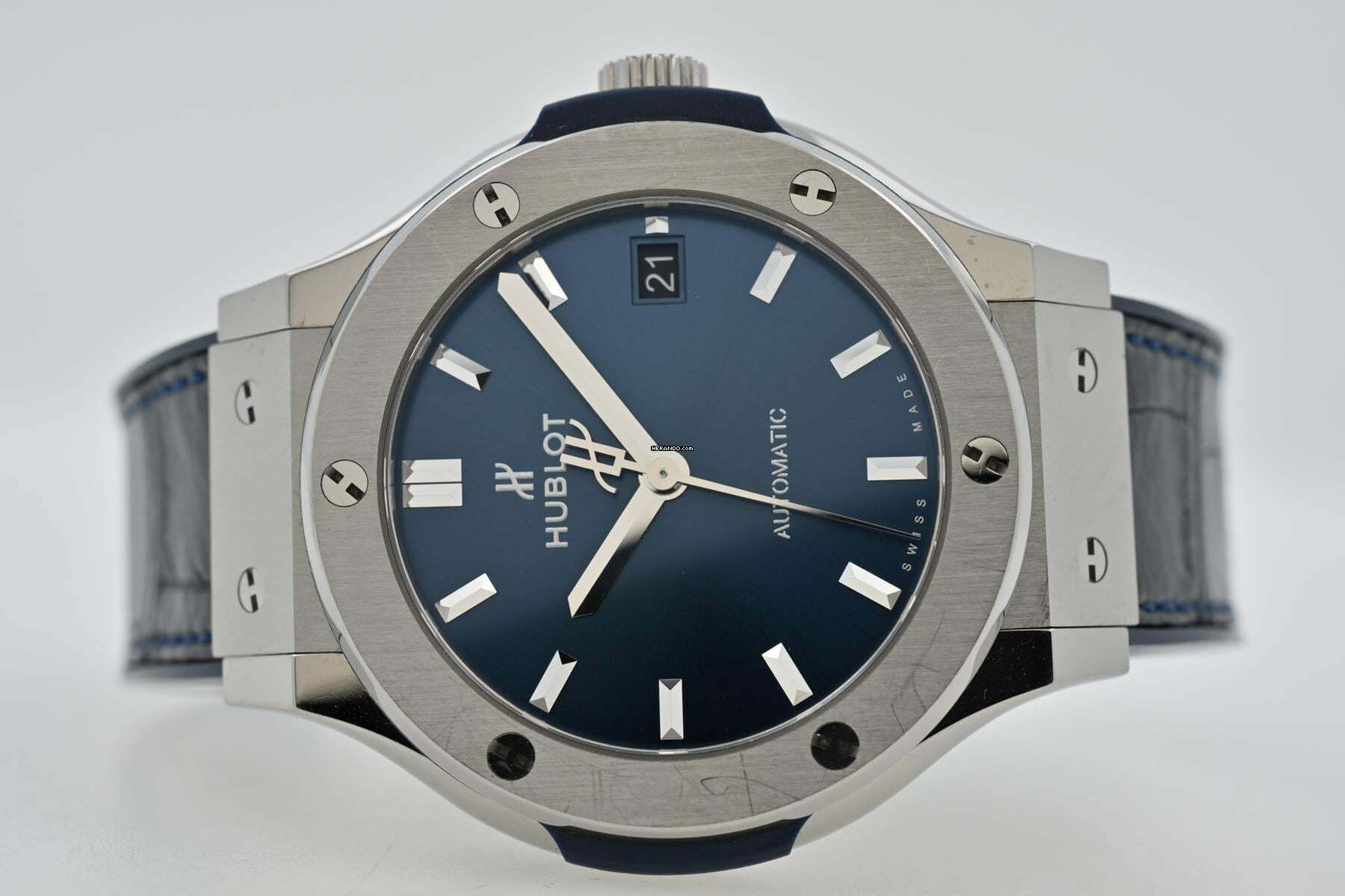  Hublot Classic Fusion Blue Automatic Titanium 565.NX.7170.LR 