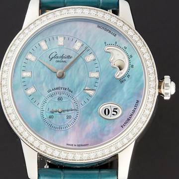  Glashütte Original PanoMatic Luna NEW FULL SET 