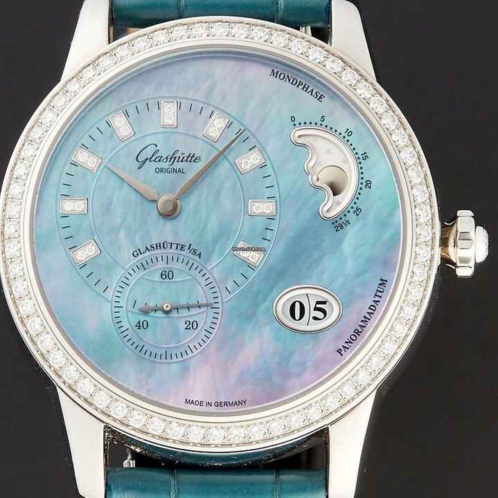  Glashütte Original PanoMatic Luna NEW FULL SET 
