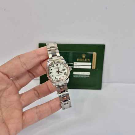  Rolex Lady-Datejust Ouro Branco & Aço 26mm Automático Completo 