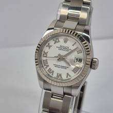 Thumbnail von Rolex Lady-Datejust Ouro Branco & Aço 26mm Automático Completo