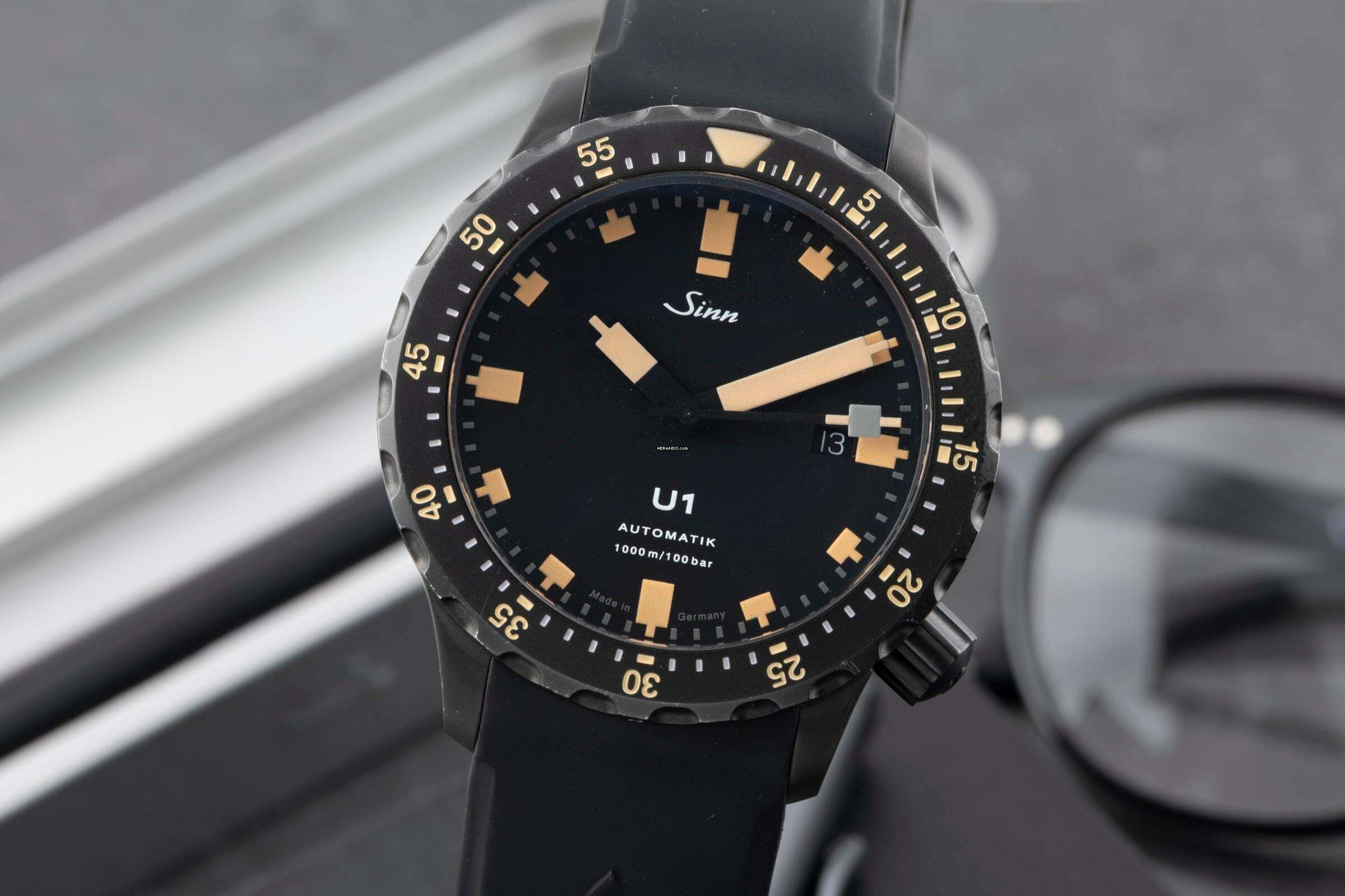  Sinn U1 S E Stahl Automatik Herrenuhr Ref. 1010.023 Box & Papiere 2017 