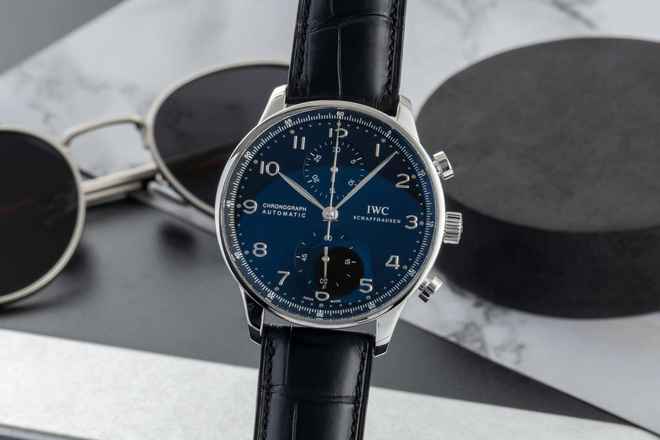  IWC Portugieser Chronograph Stahl Automatik Herrenuhr Ref. IW371447 