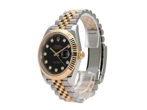Thumbnail von Rolex Datejust 41 Edelstahl Gelbgold 126333 Schwarz DIA Jubile-Band