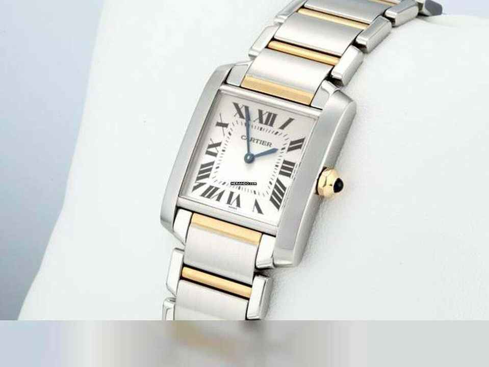  Cartier Tank Française Medium Edelstahl Gelbgold 750 W51006q4 Stahl Gold Steel 18kt Yellow Gold 