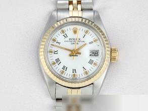 Thumbnail von Rolex Oyster Perpetual Lady Date Edelstahl Gelbgold Automatik Gold Stahl Damen