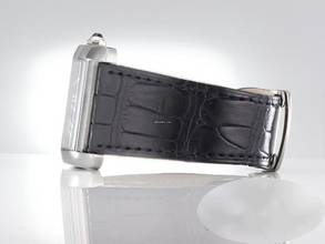 Thumbnail von Cartier Tank MC Automatik Wsta0010 2018 Blau Edelstahl Lederband Stahl Steel Black Dial