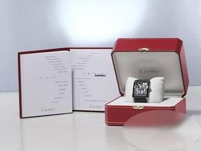 Thumbnail von Cartier Tank MC Automatik Wsta0010 2018 Blau Edelstahl Lederband Stahl Steel Black Dial