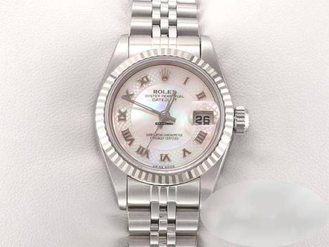  Rolex Lady-Datejust Edelstahl Weissgold 750 2003 Perlmutt Automatik Stahl Stainless Steel 18kt White Gold Jubilé-band Chronometer Oyster 