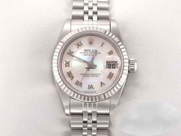  Rolex Lady-Datejust Edelstahl Weissgold 750 2003 Perlmutt Automatik Stahl Stainless Steel 18kt White Gold Jubilé-band Chronometer Oyster 