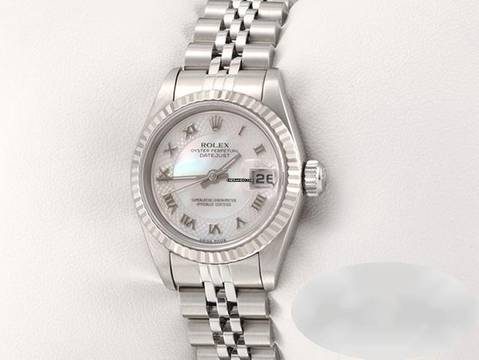  Rolex Lady-Datejust Edelstahl Weissgold 750 2003 Perlmutt Automatik Stahl Gold 