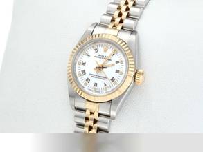 Thumbnail von Rolex Oyster Perpetual 26 26mm 1996 Edelstahl Gelbgold 750 Automatik Stahl Stainless Steel 18kt Yellow Gold Jubilé-band Chronometer Oyster White Dial
