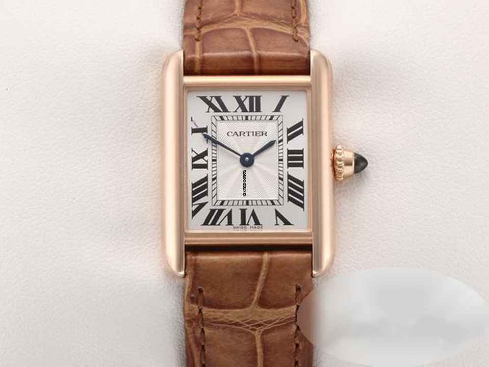  Cartier Tank Louis Cartier Kleines Modell Rosegold 750 2024 Wgta0010 Handaufzug 18kt Rose Gold 