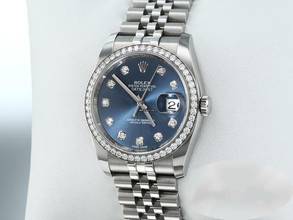 Thumbnail von Rolex Datejust 36 36mm 116244 2017 Stahl Weissgold 750 Diamanten Automatik Stainless Steel 18kt White Gold Jubilé-band Chronometer Oyster Blue Dial