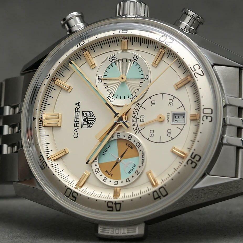  TAG Heuer Carrera Chronograph Seafarer NEW FULL SET 
