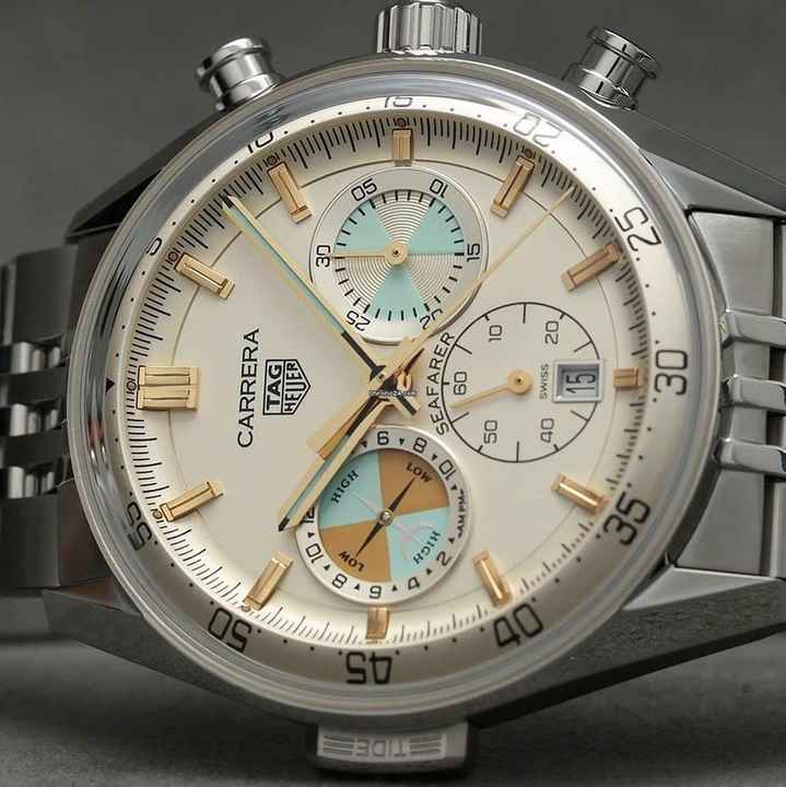  TAG Heuer Carrera Chronograph Seafarer NEW FULL SET 