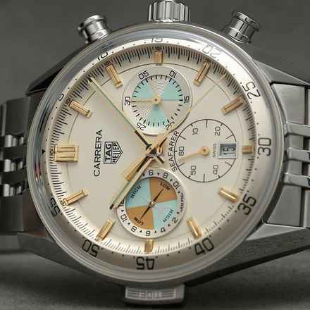 TAG Heuer Carrera Chronograph Seafarer NEW FULL SET 