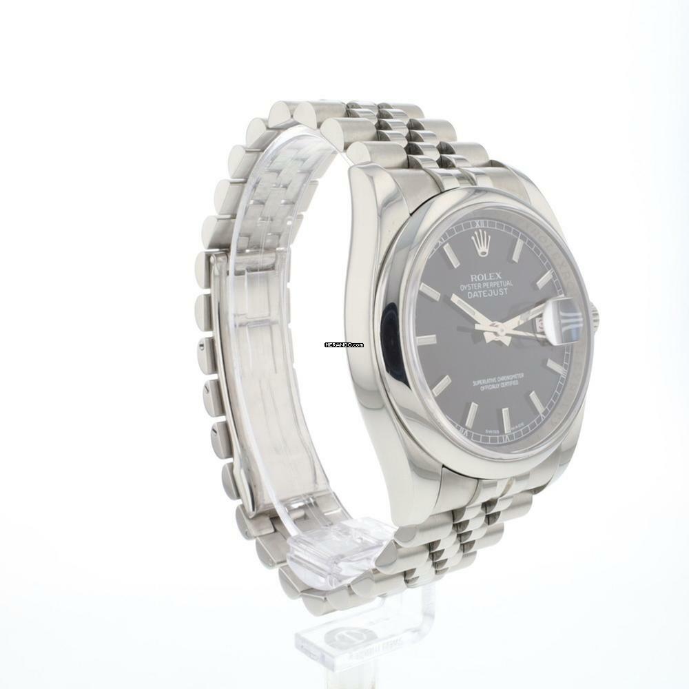 Thumbnail von Rolex Datejust 36 Black Roulette Dial