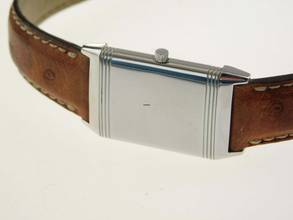 Thumbnail von Jaeger-LeCoultre Reverso Classique Classic im sehr guten Zustand mit original Straussenband Classic Modell 23 x 38 mm