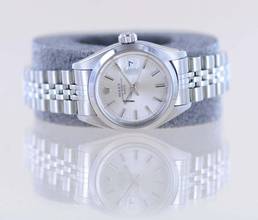 Thumbnail von Rolex Oyster Perpetual Lady Date silver index dial Jubiléband 26mm polished Bezel