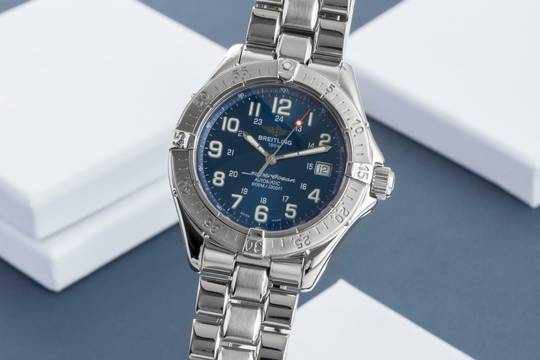  Breitling Superocean Automatik Datum Edelstahl Herrenuhr Ref. A17340 