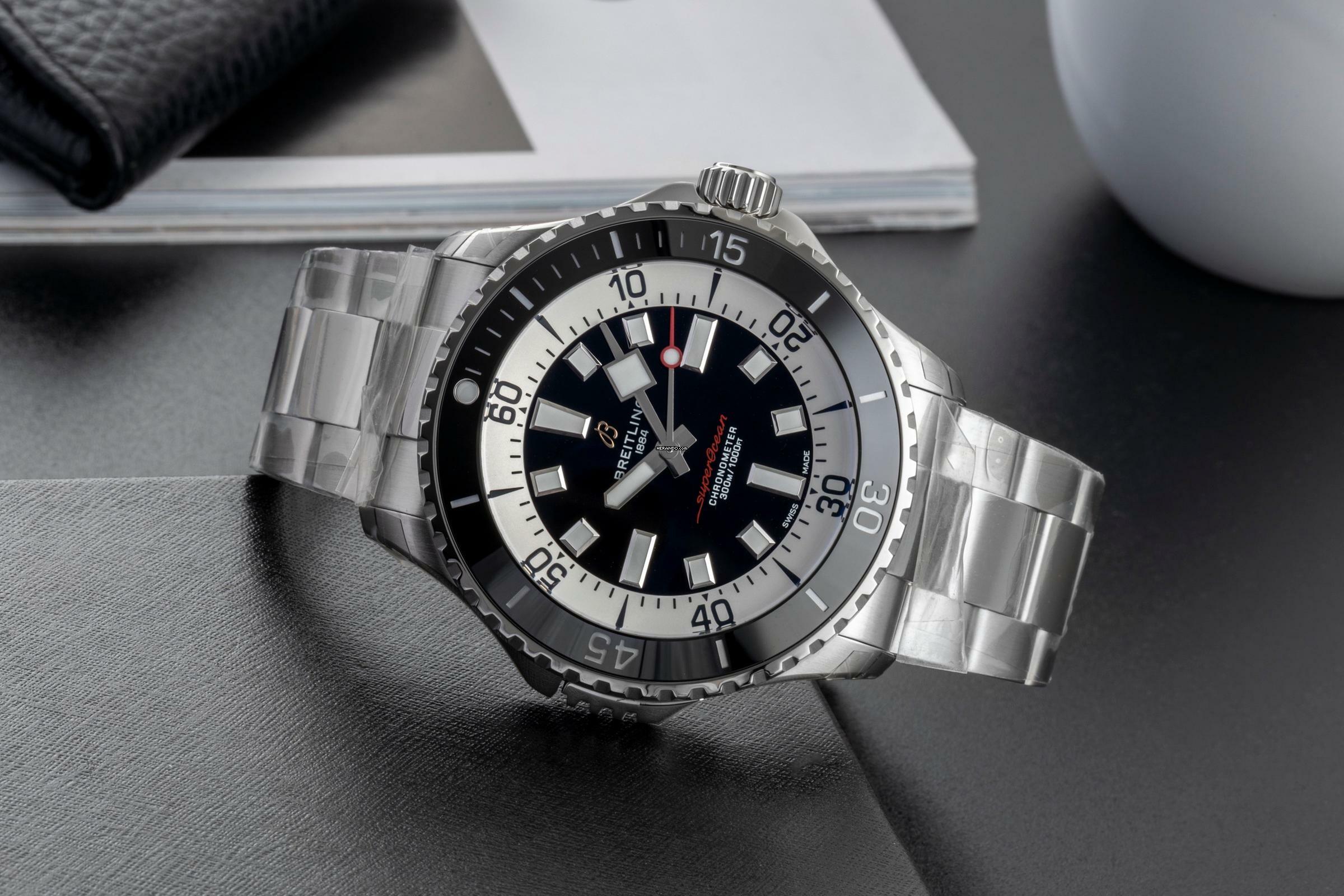 Thumbnail von Breitling Superocean 46 Automatic 46 Stahl Herrenuhr Ref. A17378211B1A1