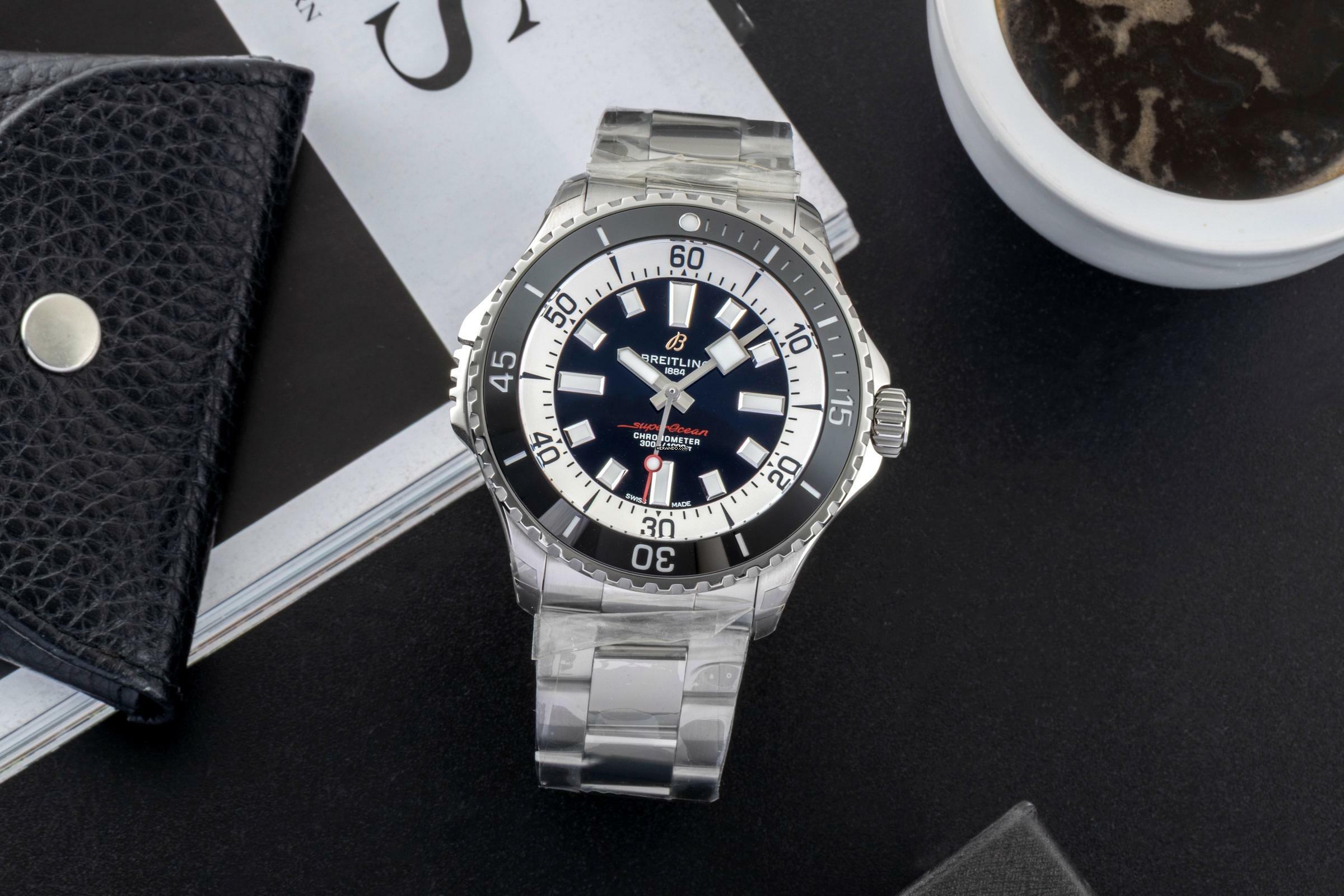 Thumbnail von Breitling Superocean 46 Automatic 46 Stahl Herrenuhr Ref. A17378211B1A1