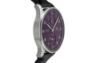 Thumbnail von IWC Portugieser Chronograph Red Dial Stahl Automatik Herrenuhr Ref. IW371616