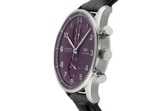 Thumbnail von IWC Portugieser Chronograph Red Dial Stahl Automatik Herrenuhr Ref. IW371616