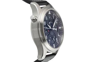 Thumbnail von IWC Fliegeruhr Doppelchronograph Schaffhausen Pilot Double Chronograph Automatik Stahl Herrenuhr Ref IW377801