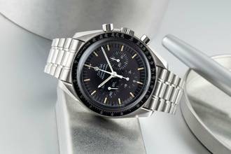 Thumbnail von Omega Speedmaster Professional Moonwatch Chronograph Stahl Handaufzug Ref. 3590.50.00 B&P
